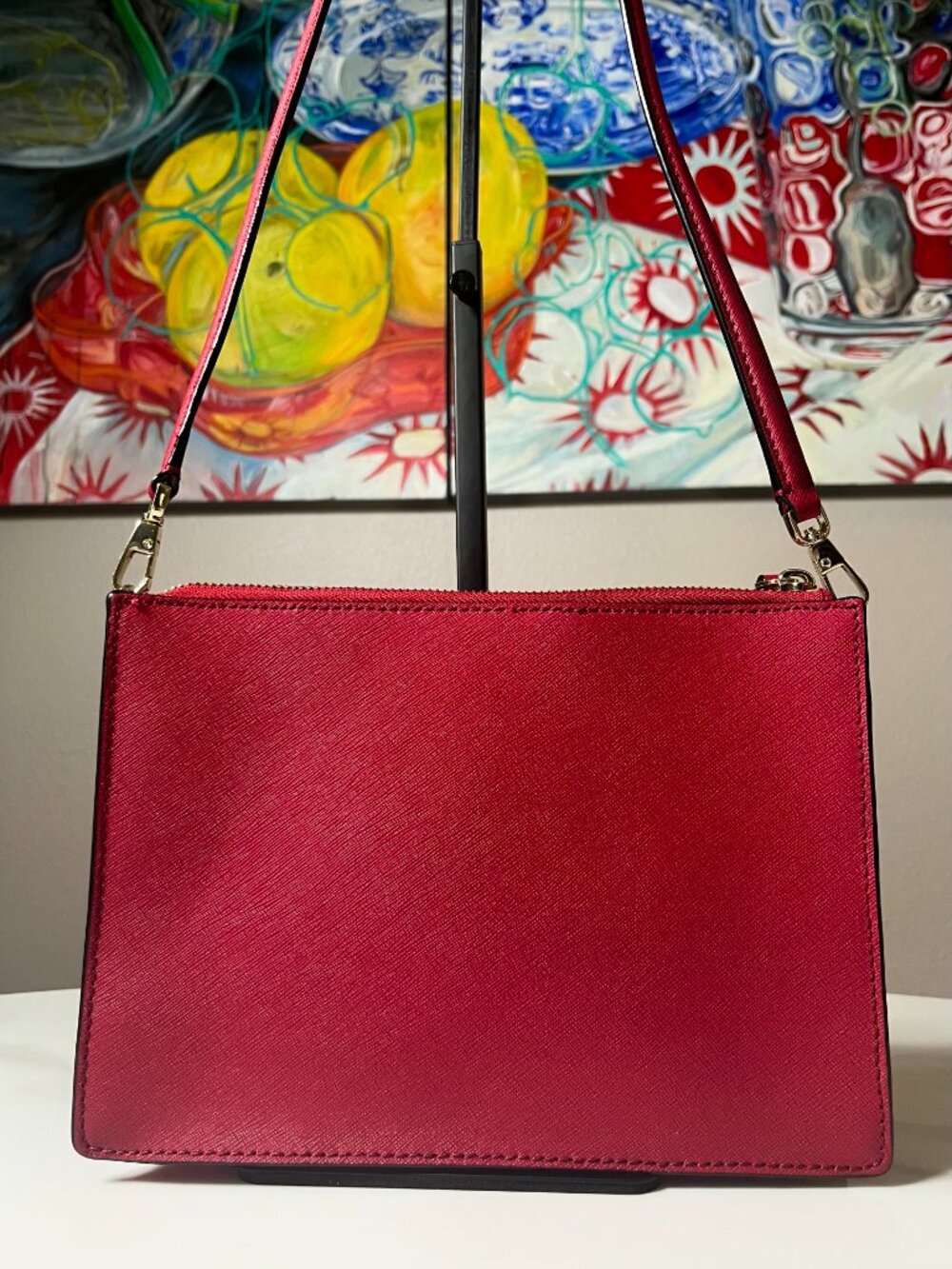 Kate Spade Saffiano Leather Crossbody Vintage COA + Dust Bag NWOT - Picture 3 of 16